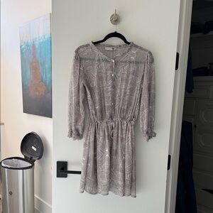 Anine Bing Light Gray Long Sleeve Dress